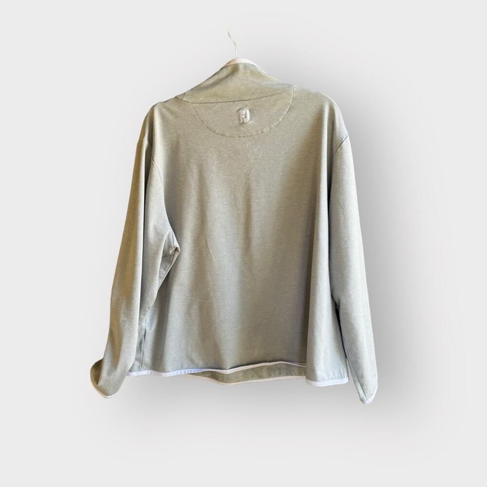 FJ FootJoy Pullover Brushed Back Pique Cowl Sweater - Picture 9 of 10